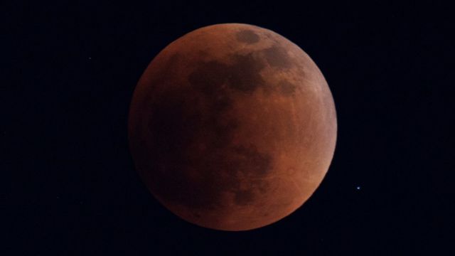 Este fim de semana a Lua ficou vermelha